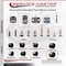Service Caster 2-3/8'' Floor Safe Antique Hooded Twin Wheel Caster Top Plate , 4PK SCC-TP02S60D-NYU-WA-TP2-4 - alternate 4